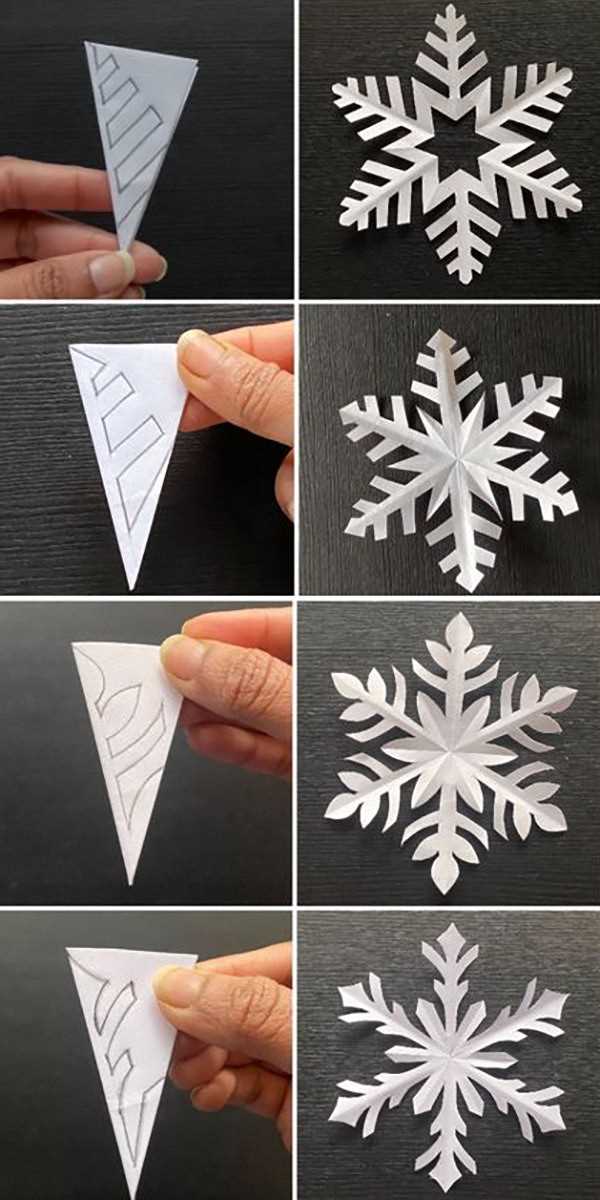 Как сделать красивые снежинки из бумаги: разноцветные снежинки